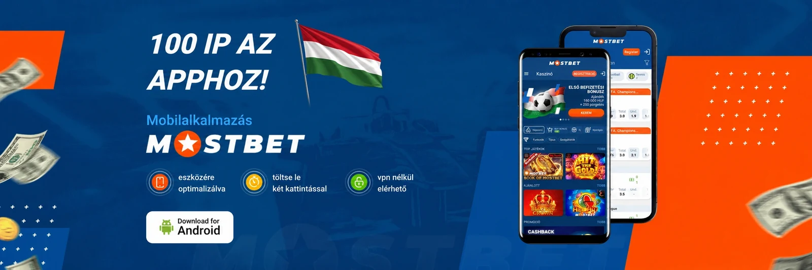 Mostbet Android alkalmazás letöltési ajánlata